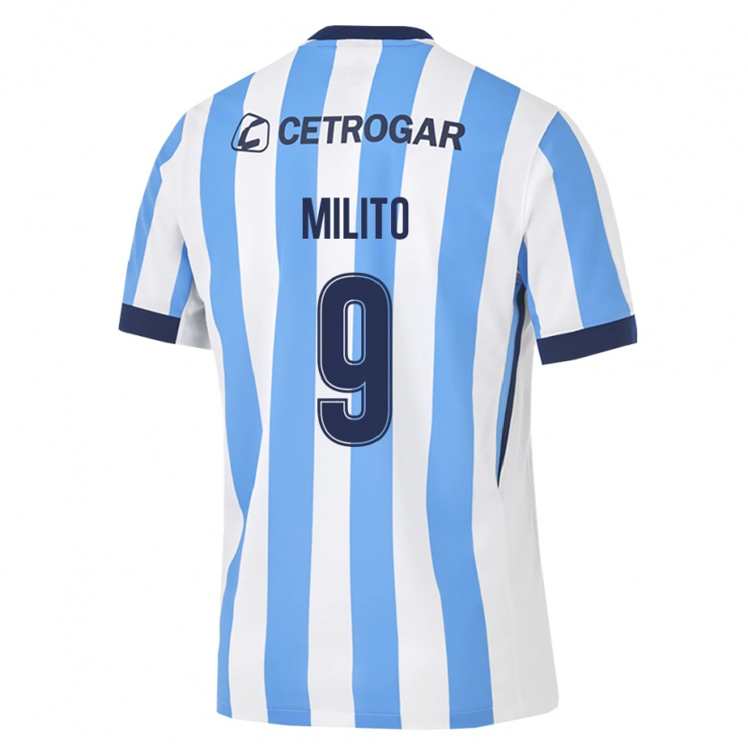 Danxen Homem Camisola Leandro Milito #9 Azul Claro Branco Preto Principal 2026/27 Camisa Brasil