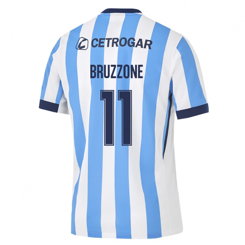 Danxen Homem Camisola Vanina Bruzzone #11 Azul Claro Branco Preto Principal 2026/27 Camisa Brasil