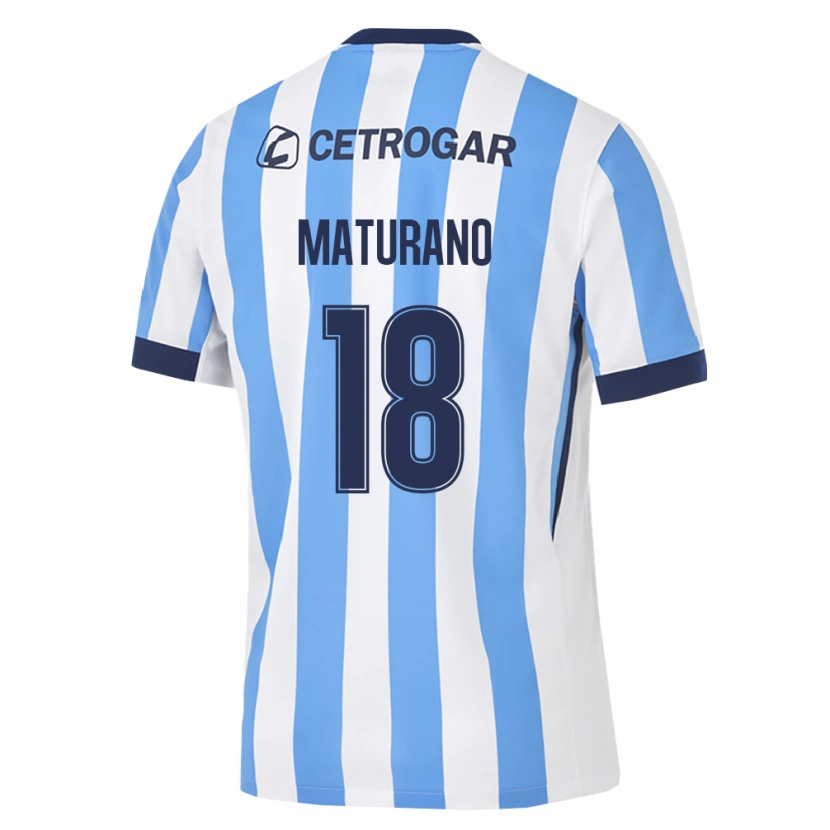 Danxen Homem Camisola Agustina Maturano #18 Azul Claro Branco Preto Principal 2026/27 Camisa Brasil