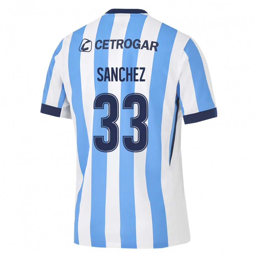 Danxen Homem Camisola Sergio Sanchez #33 Azul Claro Branco Preto Principal 2026/27 Camisa Brasil