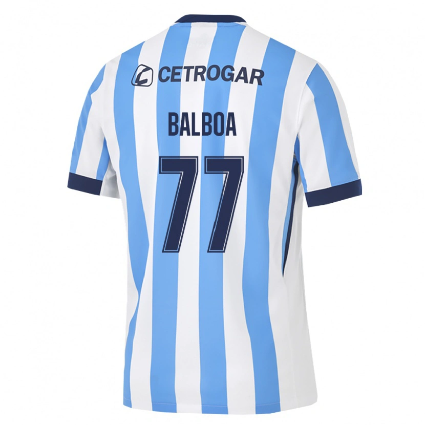 Danxen Homem Camisola Adrián Balboa #77 Azul Claro Branco Preto Principal 2026/27 Camisa Brasil