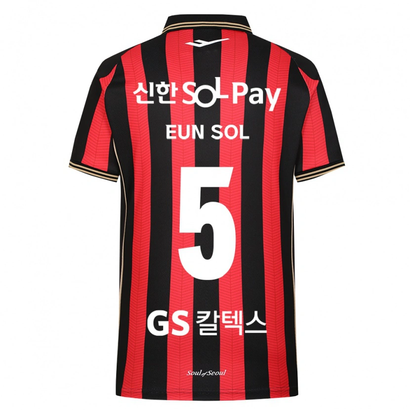 Danxen Homem Camisola Eun-Sol Kim #5 Vermelho Branco Preto Principal 2026/27 Camisa Brasil