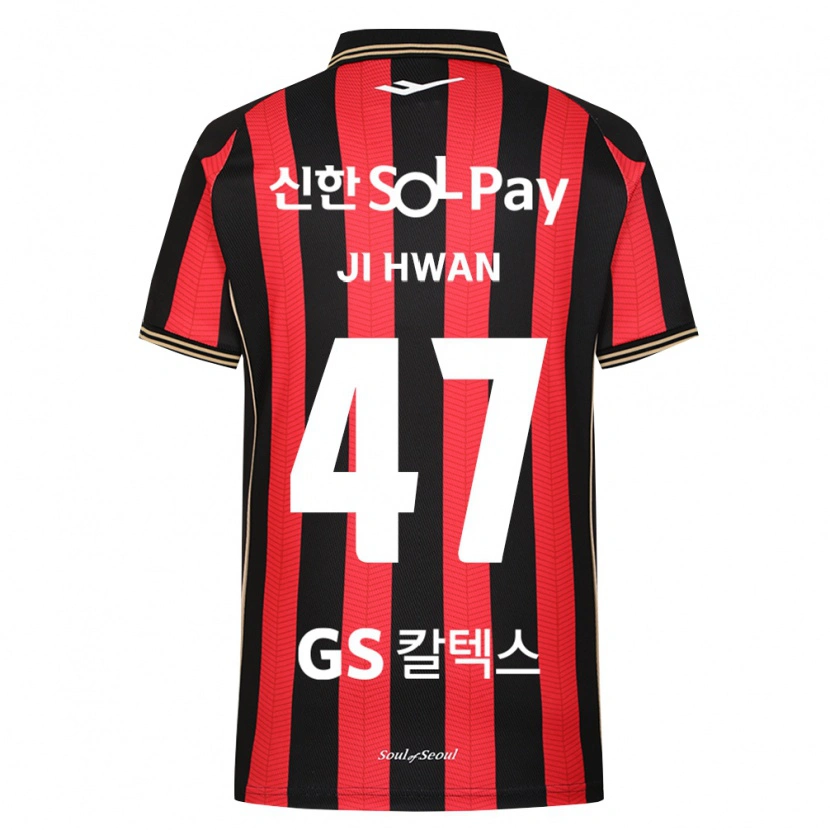 Danxen Homem Camisola Ji-Hwan Moon #47 Vermelho Branco Preto Principal 2026/27 Camisa Brasil