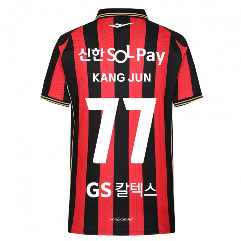 Danxen Homem Camisola Kang-Jun Kim #77 Vermelho Branco Preto Principal 2026/27 Camisa Brasil