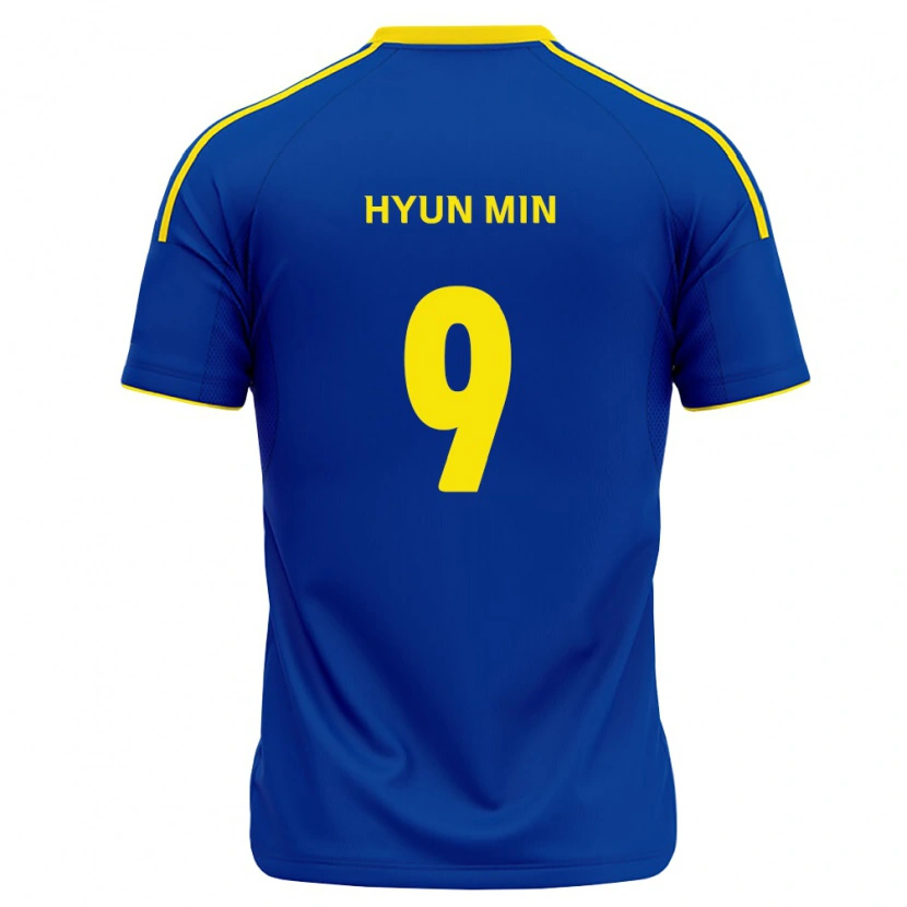 Danxen Homem Camisola Hyun-Min Oh #9 Azul Real Amarelo Principal 2026/27 Camisa Brasil