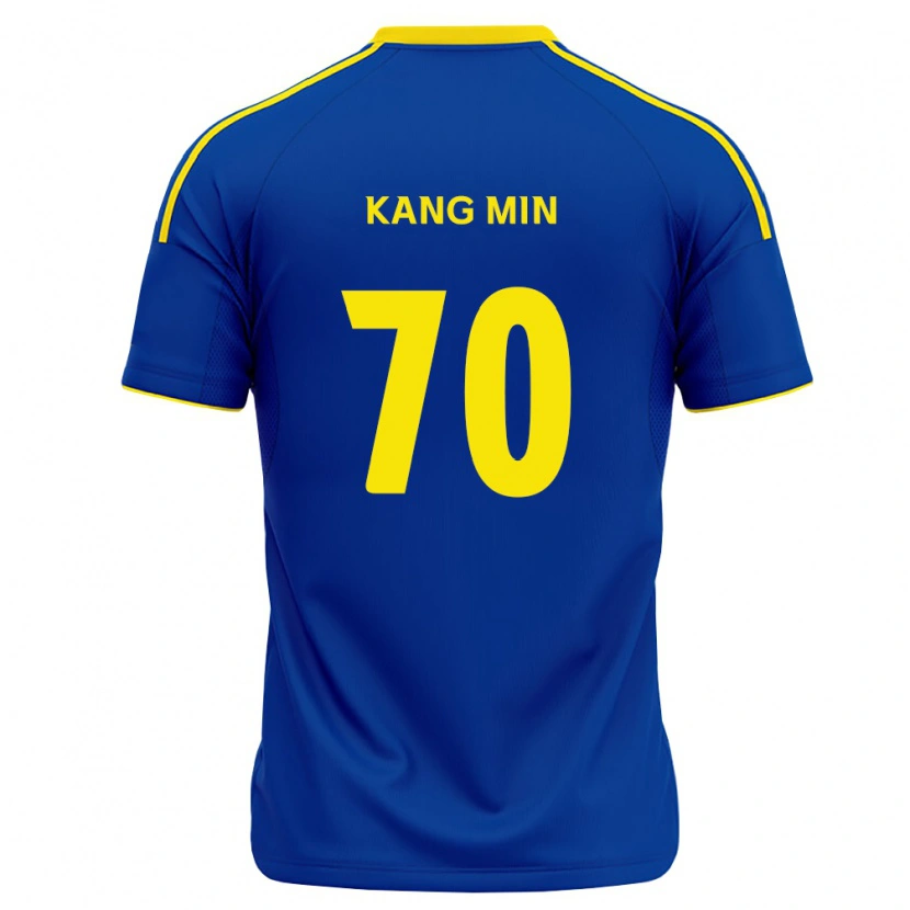 Danxen Homem Camisola Kang-Min Choi #70 Azul Real Amarelo Principal 2026/27 Camisa Brasil