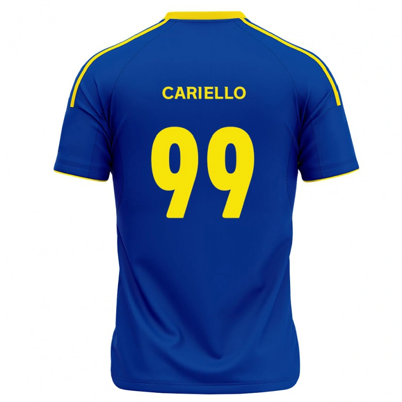 Danxen Homem Camisola Yago Cariello #99 Azul Real Amarelo Principal 2026/27 Camisa Brasil