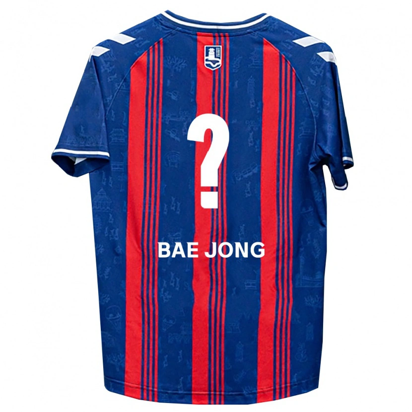 Danxen Homem Camisola Bae-Jong Park #0 Azul Vermelho Branco Principal 2026/27 Camisa Brasil
