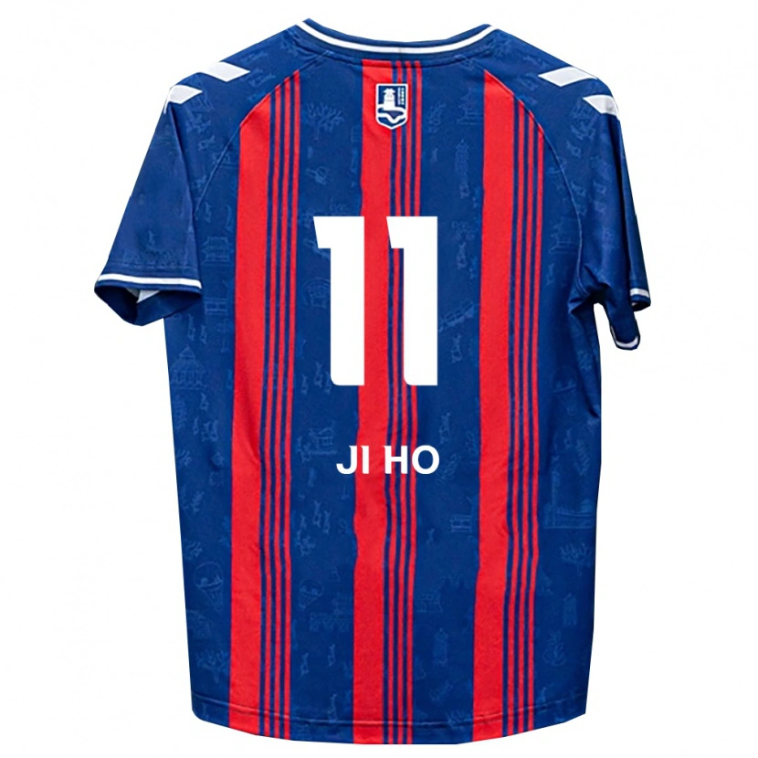 Danxen Homem Camisola Ji-Ho Soon #11 Azul Vermelho Branco Principal 2026/27 Camisa Brasil