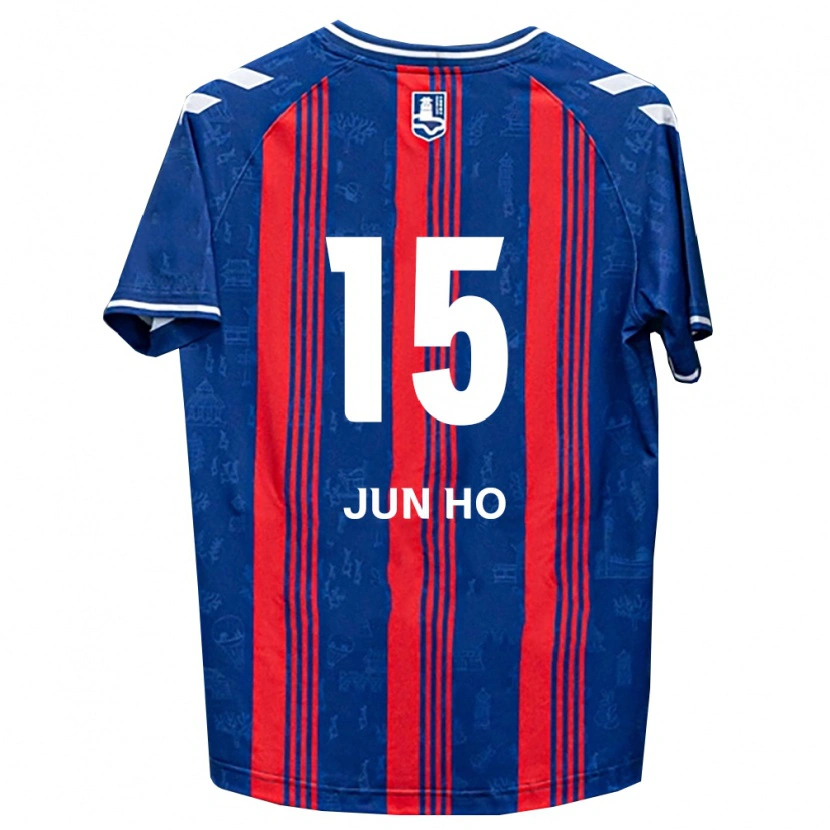 Danxen Homem Camisola Jun-Ho Hong #15 Azul Vermelho Branco Principal 2026/27 Camisa Brasil