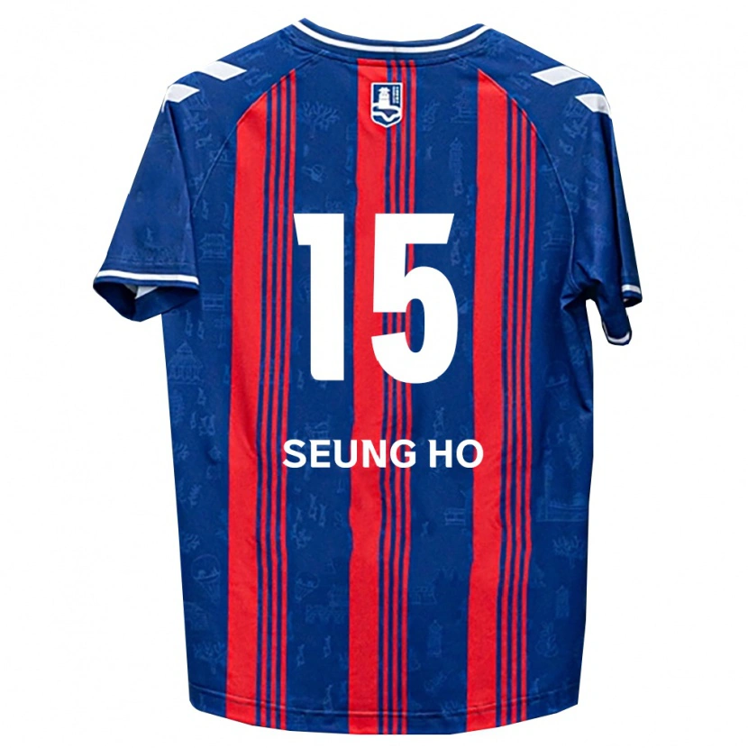 Danxen Homem Camisola Seung-Ho Cho #15 Azul Vermelho Branco Principal 2026/27 Camisa Brasil