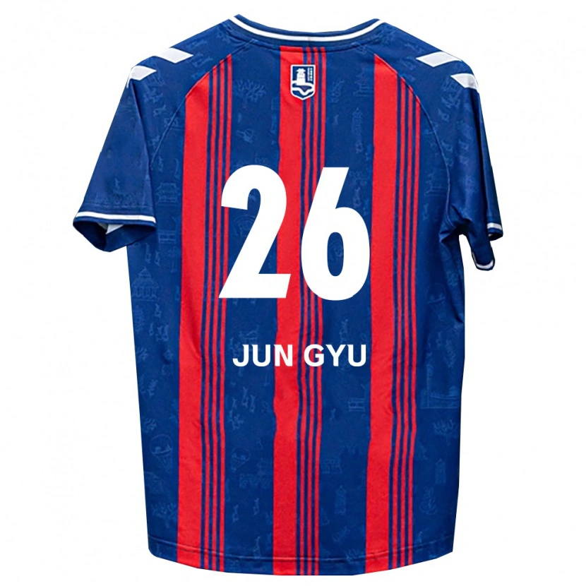 Danxen Homem Camisola Jun-Gyu Ahn #26 Azul Vermelho Branco Principal 2026/27 Camisa Brasil