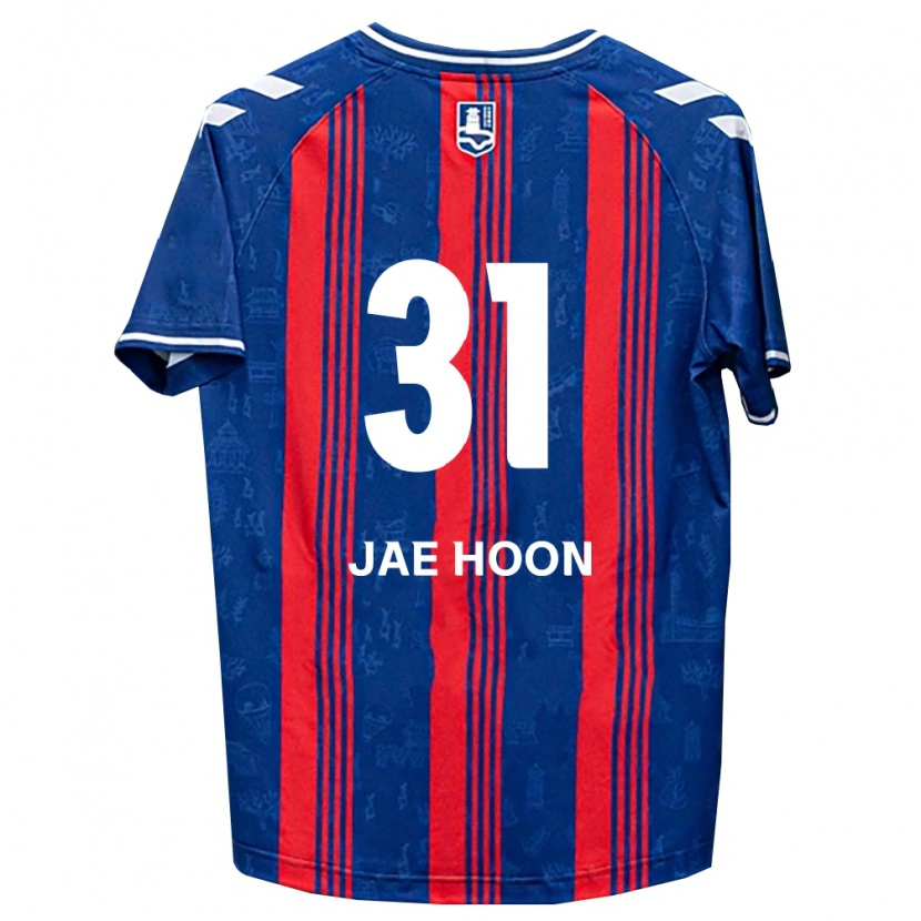 Danxen Homem Camisola Jae-Hoon Lee #31 Azul Vermelho Branco Principal 2026/27 Camisa Brasil