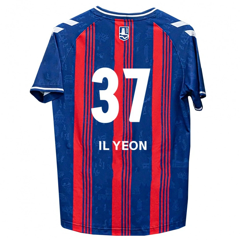 Danxen Homem Camisola Il-Yeon Sin #37 Azul Vermelho Branco Principal 2026/27 Camisa Brasil
