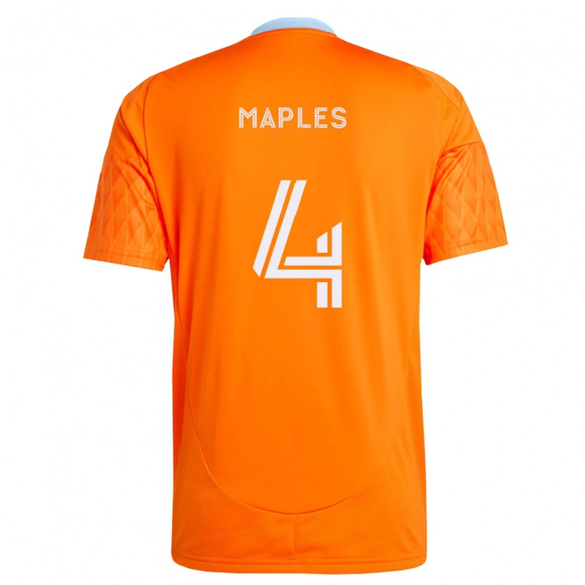 Danxen Homem Camisola Talen Maples #4 Laranja Branco Principal 2026/27 Camisa Brasil