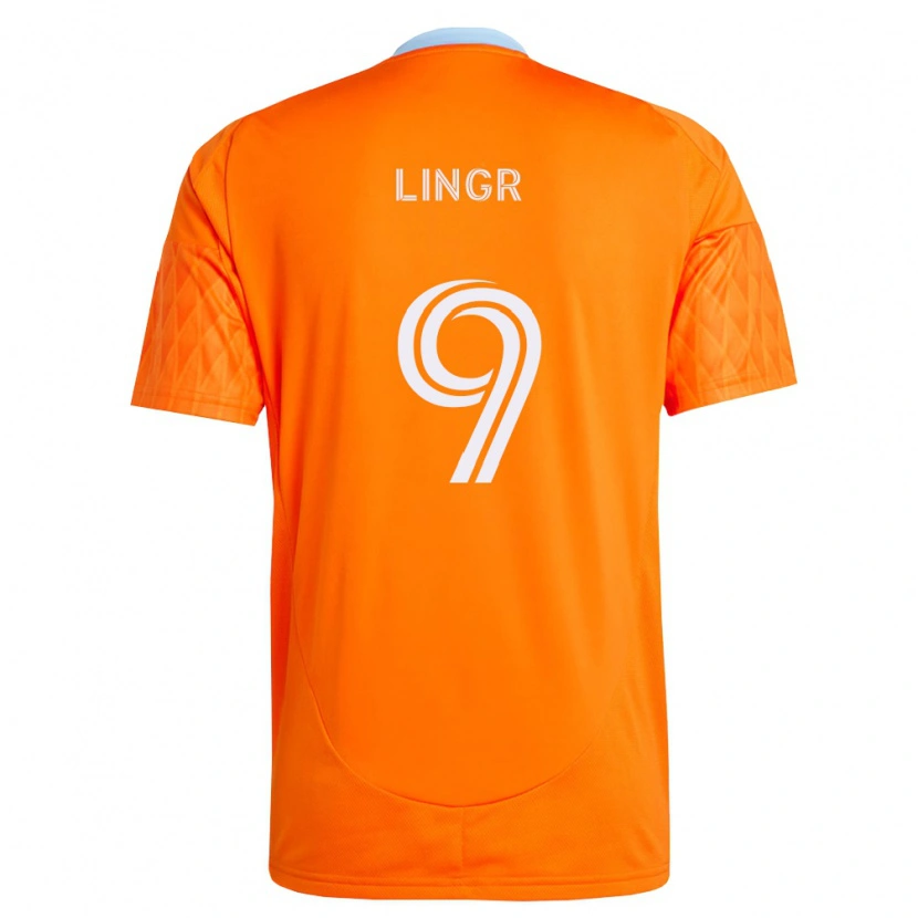 Danxen Homem Camisola Ondrej Lingr #9 Laranja Branco Principal 2026/27 Camisa Brasil