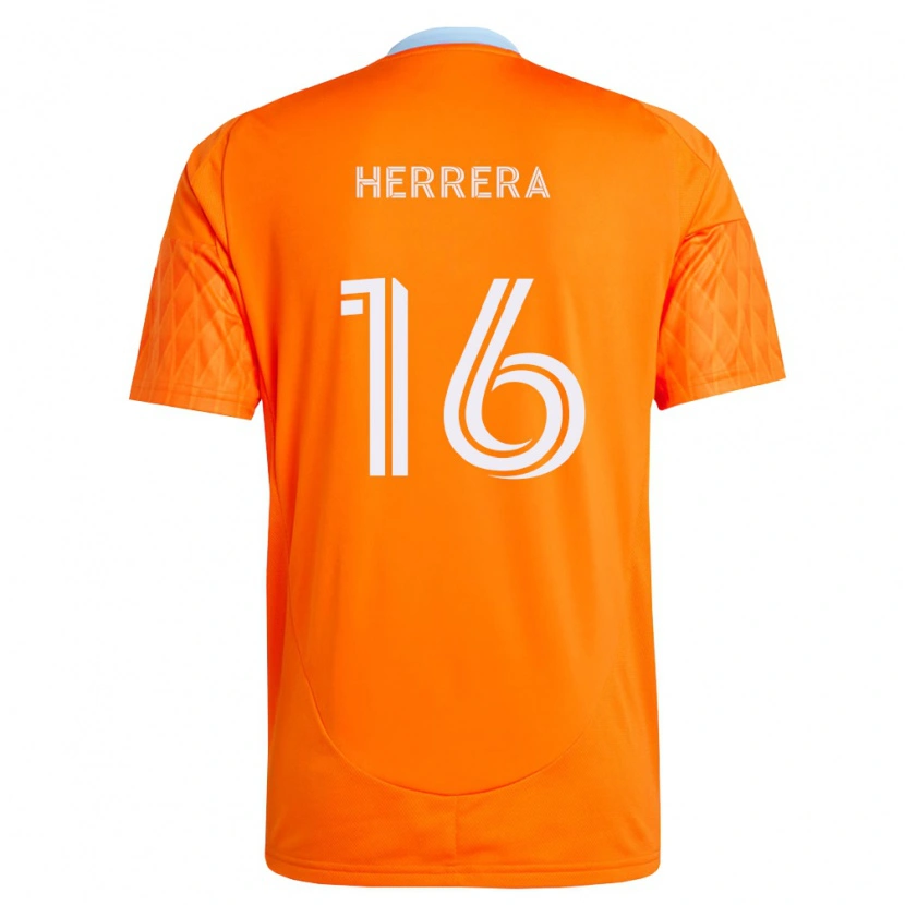 Danxen Homem Camisola Héctor Herrera #16 Laranja Branco Principal 2026/27 Camisa Brasil
