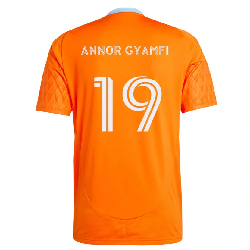 Danxen Homem Camisola Stephen Annor Gyamfi #19 Laranja Branco Principal 2026/27 Camisa Brasil