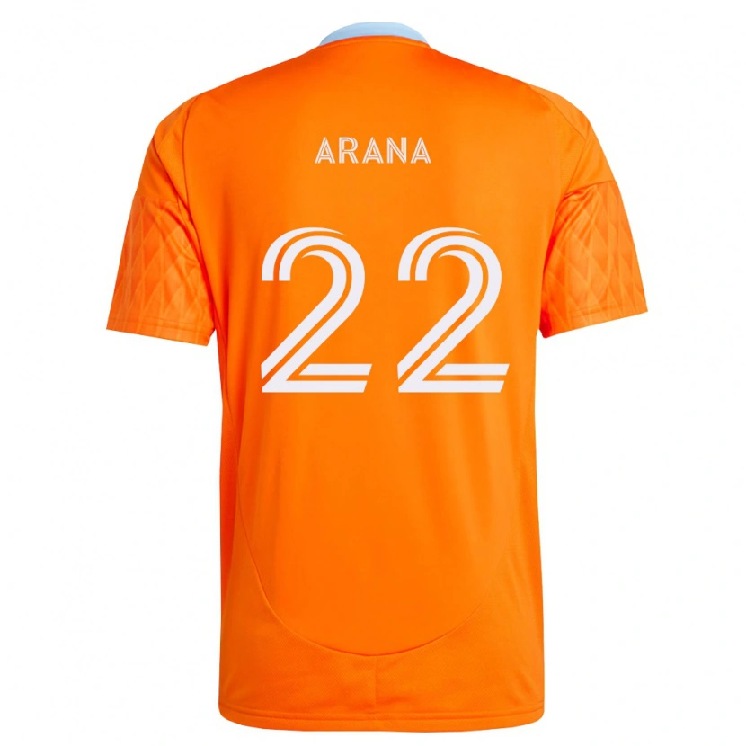 Danxen Homem Camisola Matthew Arana #22 Laranja Branco Principal 2026/27 Camisa Brasil