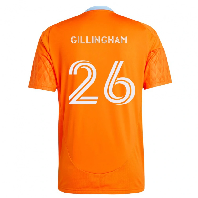 Danxen Homem Camisola Blake Gillingham #26 Laranja Branco Principal 2026/27 Camisa Brasil