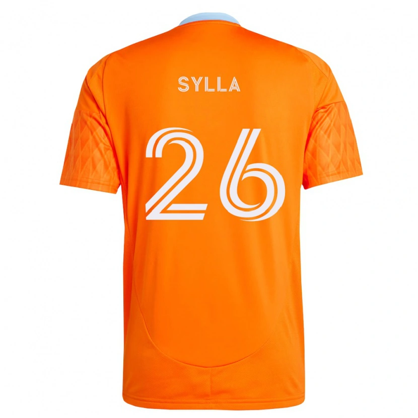 Danxen Homem Camisola Ousmane Sylla #26 Laranja Branco Principal 2026/27 Camisa Brasil