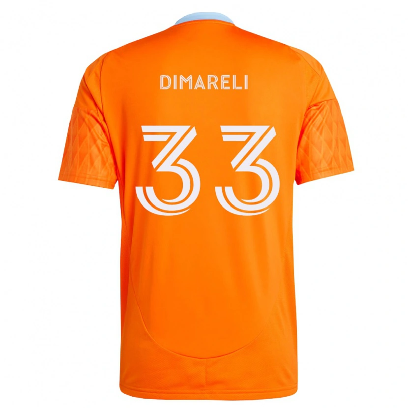 Danxen Homem Camisola Mattheo Dimareli #33 Laranja Branco Principal 2026/27 Camisa Brasil