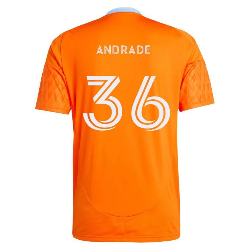 Danxen Homem Camisola Felipe Andrade #36 Laranja Branco Principal 2026/27 Camisa Brasil