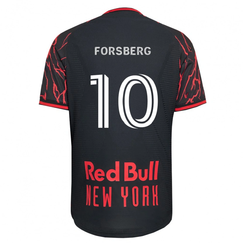 Danxen Homem Camisola Emil Forsberg #10 Vermelho Preto Branco Principal 2026/27 Camisa Brasil