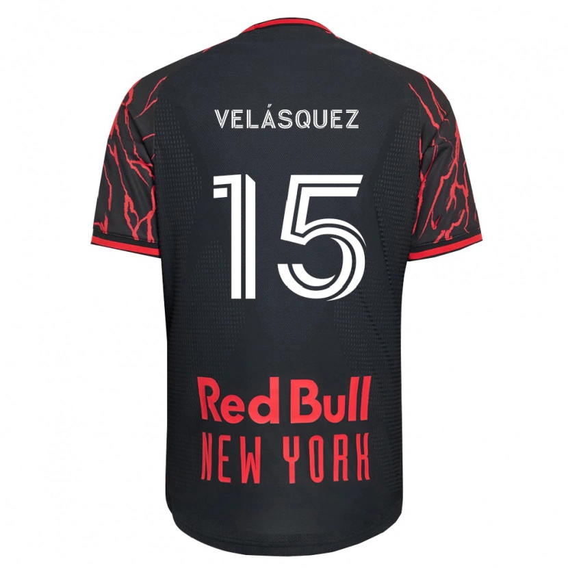 Danxen Homem Camisola Eric Velásquez #15 Vermelho Preto Branco Principal 2026/27 Camisa Brasil