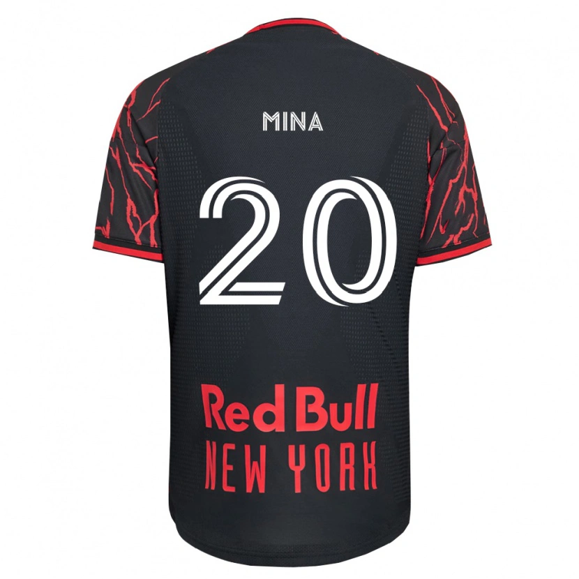 Danxen Homem Camisola Juan Mina #20 Vermelho Preto Branco Principal 2026/27 Camisa Brasil