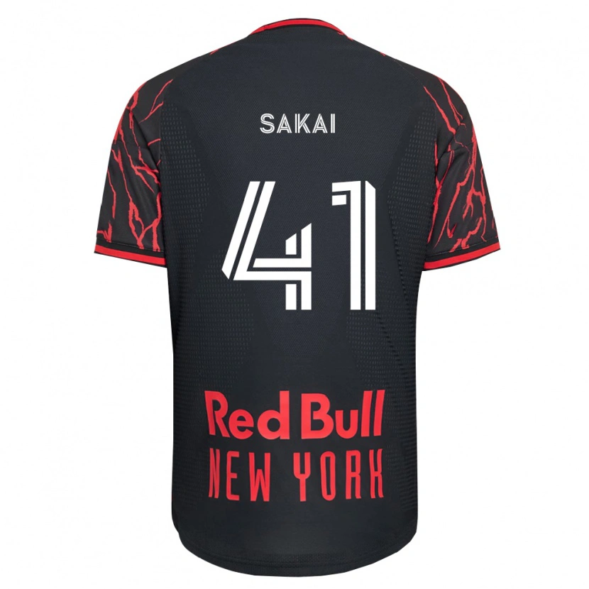 Danxen Homem Camisola Shunya Sakai #41 Vermelho Preto Branco Principal 2026/27 Camisa Brasil