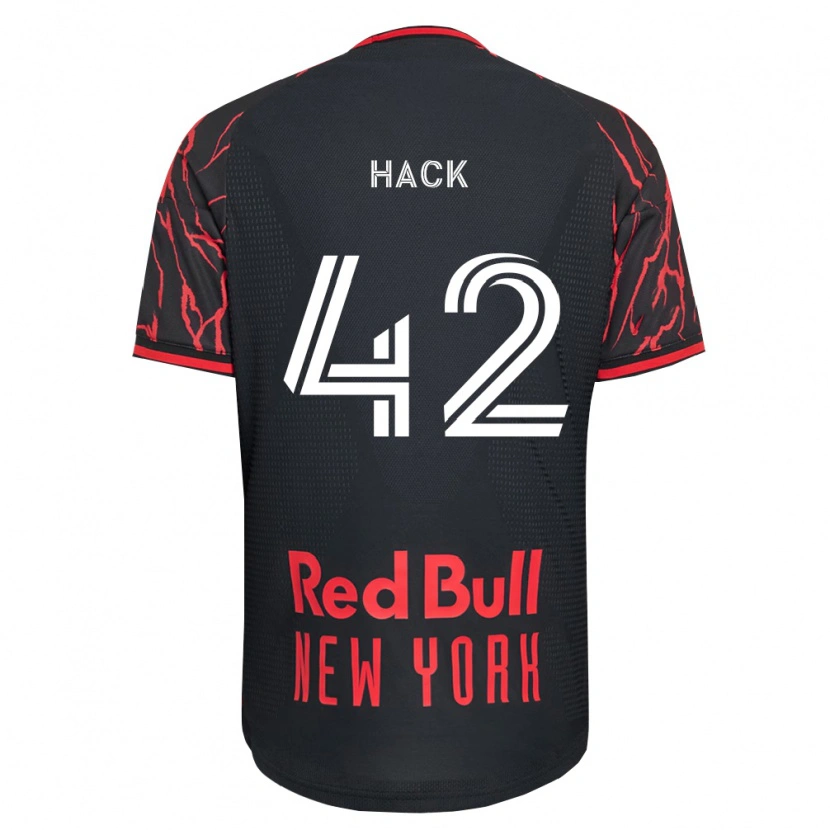 Danxen Homem Camisola Alexander Hack #42 Vermelho Preto Branco Principal 2026/27 Camisa Brasil