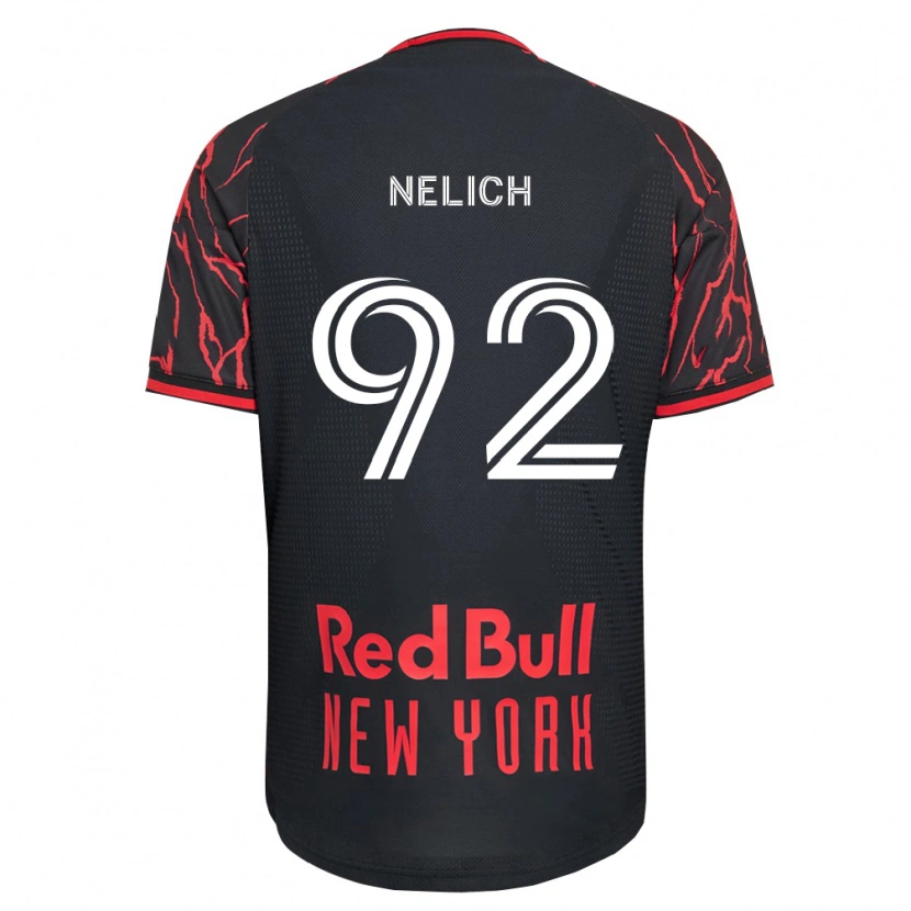 Danxen Homem Camisola Dennis Nelich #92 Vermelho Preto Branco Principal 2026/27 Camisa Brasil