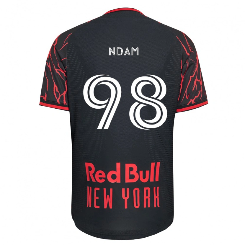 Danxen Homem Camisola Hassan Ndam #98 Vermelho Preto Branco Principal 2026/27 Camisa Brasil