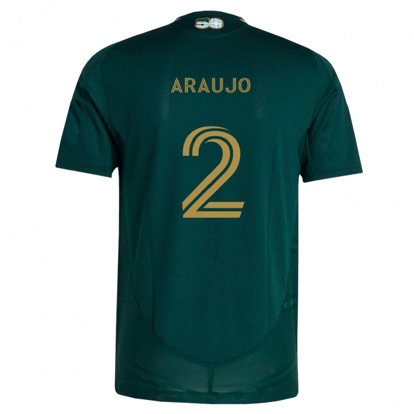 Danxen Homem Camisola Miguel Araujo #2 Verde Escuro Marrom Principal 2026/27 Camisa Brasil