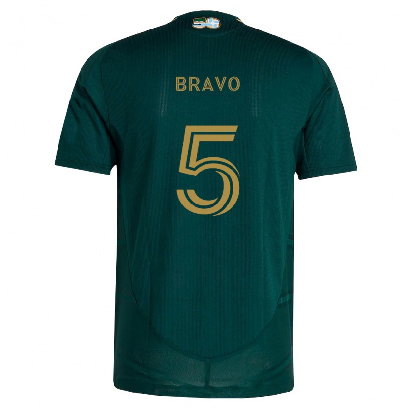 Danxen Homem Camisola Claudio Bravo #5 Verde Escuro Marrom Principal 2026/27 Camisa Brasil