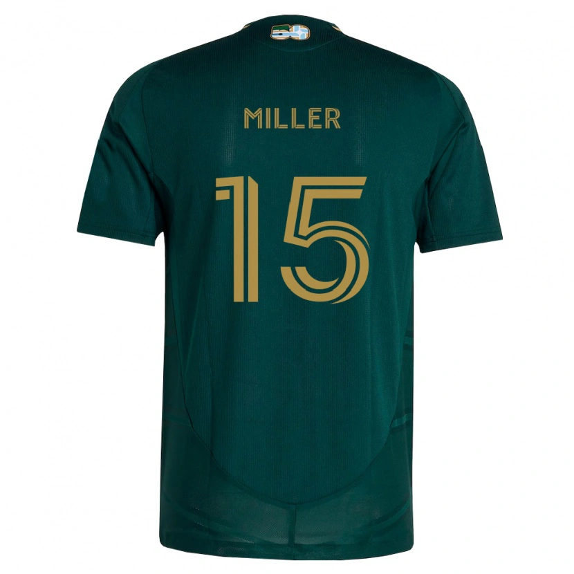 Danxen Homem Camisola Eric Miller #15 Verde Escuro Marrom Principal 2026/27 Camisa Brasil