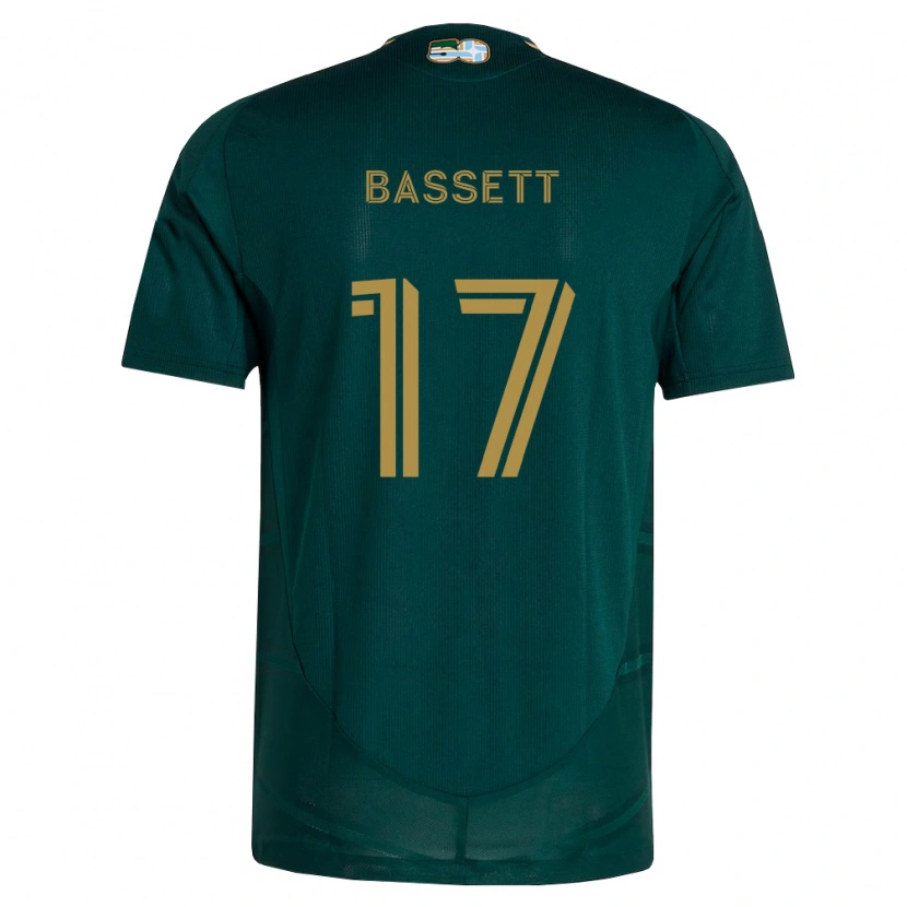 Danxen Homem Camisola Cole Bassett #17 Verde Escuro Marrom Principal 2026/27 Camisa Brasil