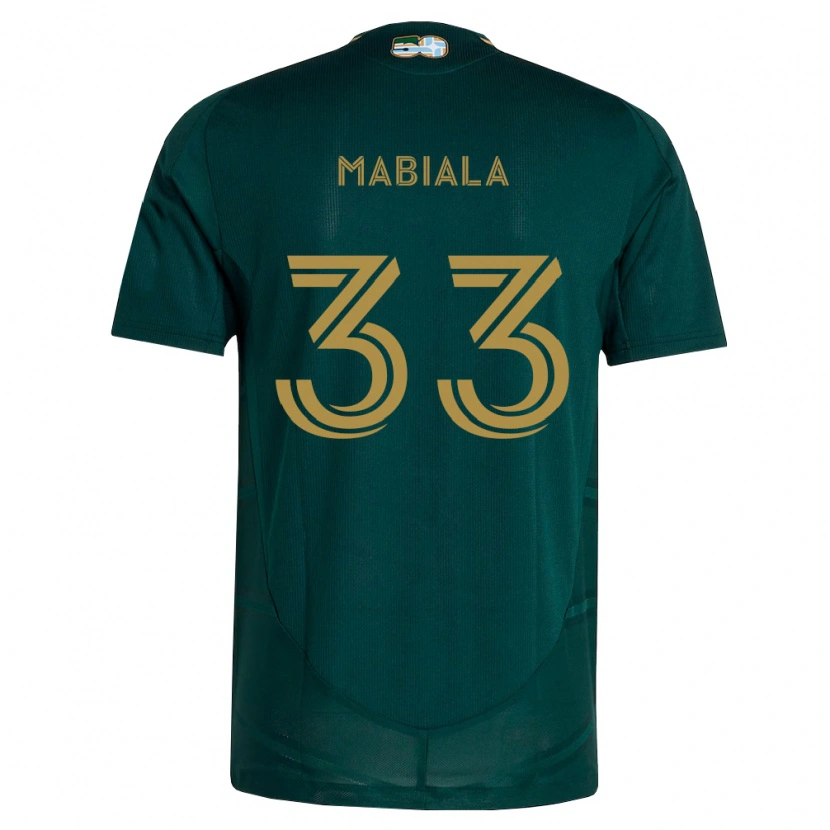 Danxen Homem Camisola Larrys Mabiala #33 Verde Escuro Marrom Principal 2026/27 Camisa Brasil