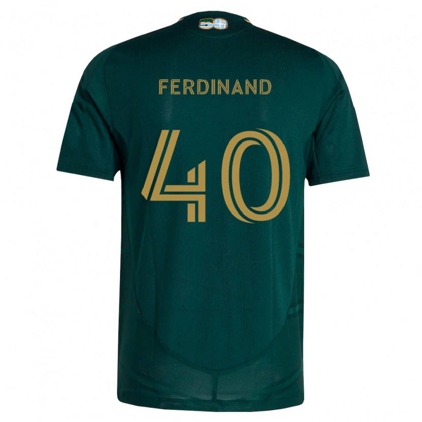 Danxen Homem Camisola Keesean Ferdinand #40 Verde Escuro Marrom Principal 2026/27 Camisa Brasil