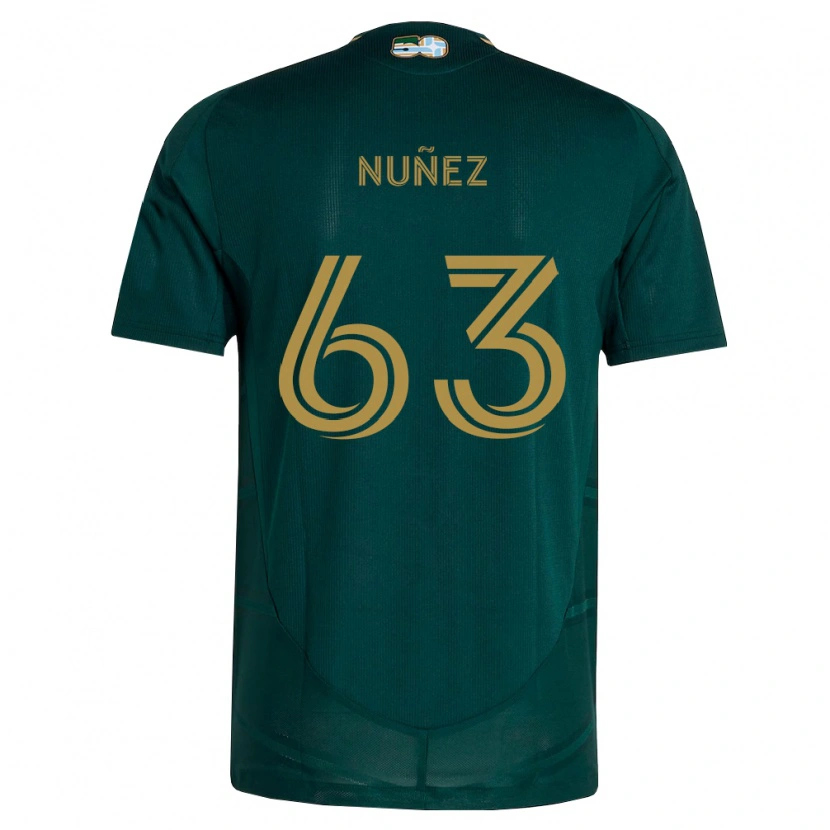 Danxen Homem Camisola Daniel Núñez #63 Verde Escuro Marrom Principal 2026/27 Camisa Brasil