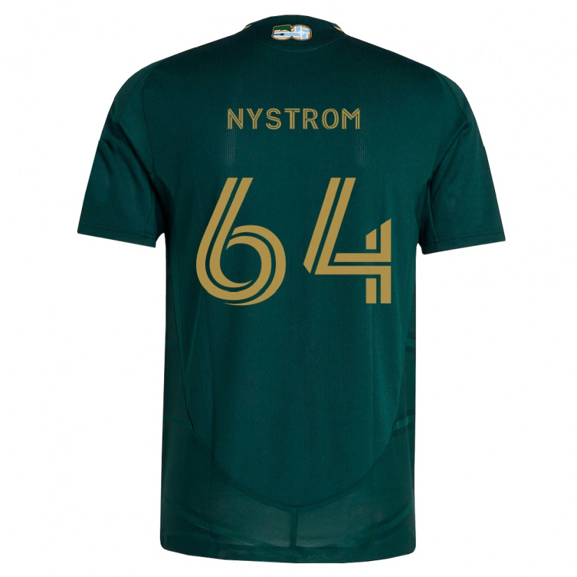 Danxen Homem Camisola August Nystrom #64 Verde Escuro Marrom Principal 2026/27 Camisa Brasil
