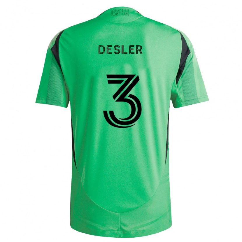 Danxen Homem Camisola Mikkel Desler #3 Verde Esmeralda Preto Principal 2026/27 Camisa Brasil