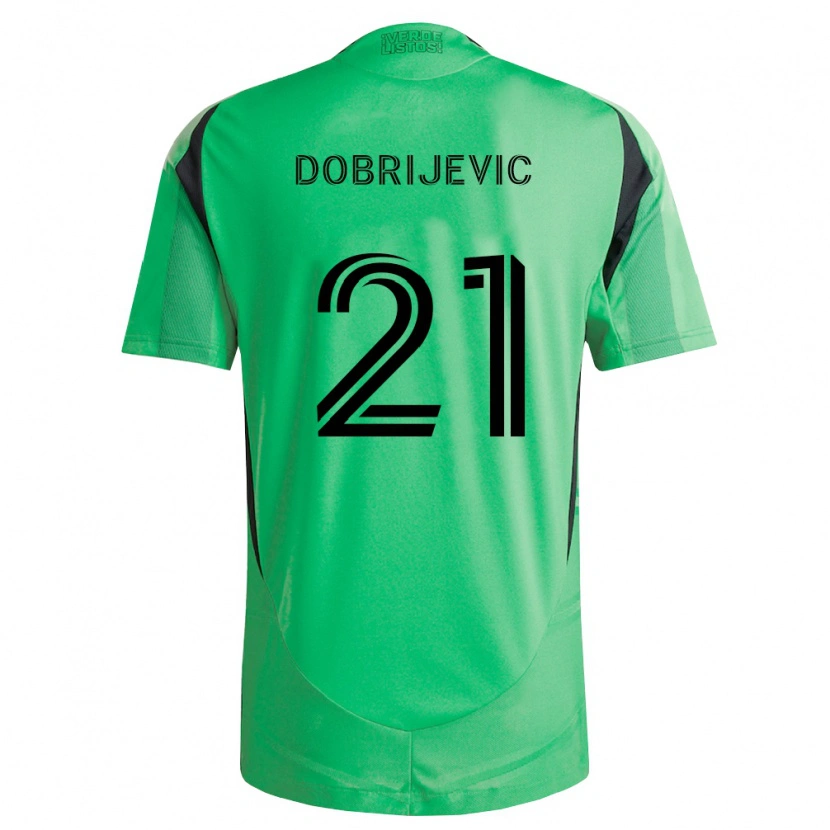 Danxen Homem Camisola Stefan Dobrijevic #21 Verde Esmeralda Preto Principal 2026/27 Camisa Brasil