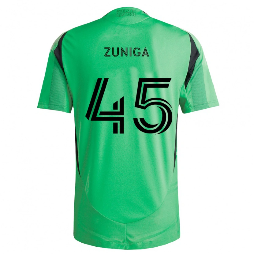 Danxen Homem Camisola Abner Zuñiga #45 Verde Esmeralda Preto Principal 2026/27 Camisa Brasil