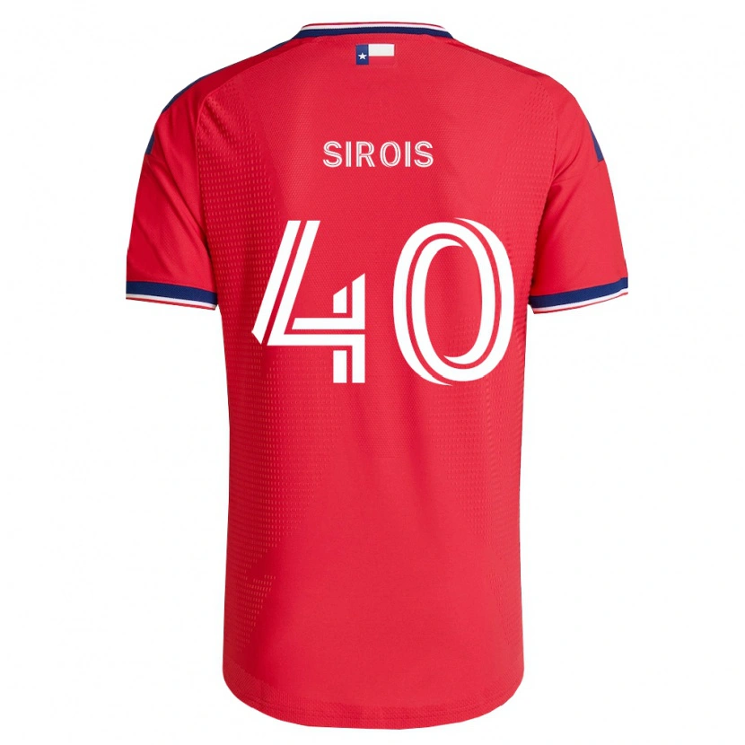 Danxen Homem Camisola Jonathan Sirois #40 Vermelho Azul Branco Principal 2026/27 Camisa Brasil