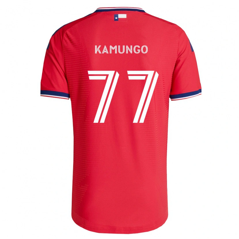 Danxen Homem Camisola Bernard Kamungo #77 Vermelho Azul Branco Principal 2026/27 Camisa Brasil