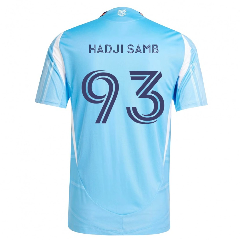 Danxen Homem Camisola El Hadji Samb #93 Azul Celeste Branco Principal 2026/27 Camisa Brasil