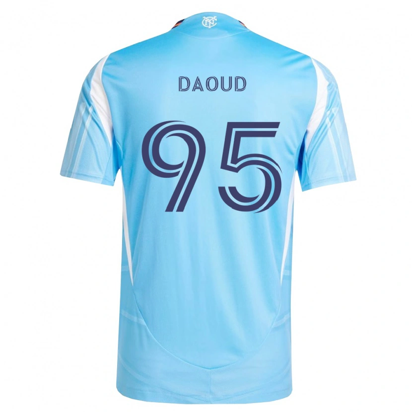 Danxen Homem Camisola Rami Daoud #95 Azul Celeste Branco Principal 2026/27 Camisa Brasil