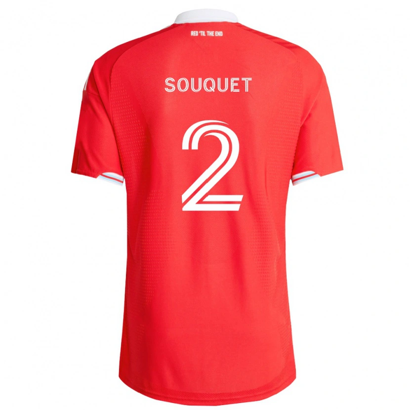 Danxen Homem Camisola Arnaud Souquet #2 Vermelho Azul Profundo Branco Principal 2026/27 Camisa Brasil